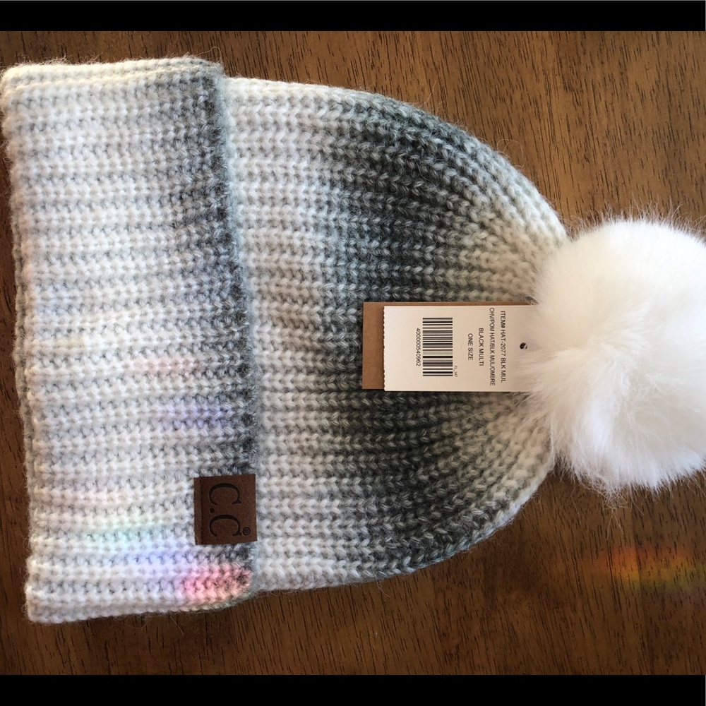 NWT pom pom hat